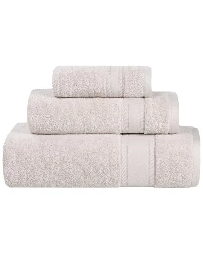 SUPERIOR SUPERIOR BELMONT ZERO TWIST COTTON MEDIUM WEIGHT SOFT ABSORBENT 3PC TOWEL SET