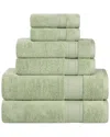 Superior Belmont Zero Twist Cotton Medium Weight Soft Absorbent 6pc Towel Set