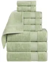 Superior Belmont Zero Twist Cotton Medium Weight Soft Absorbent 9pc Towel Set