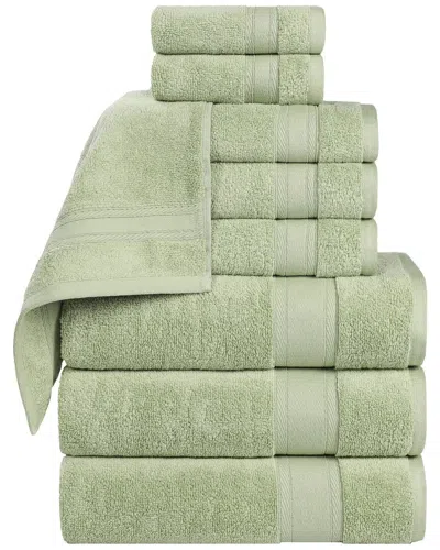 Superior Belmont Zero Twist Cotton Medium Weight Soft Absorbent 9pc Towel Set