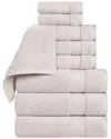 Superior Belmont Zero Twist Cotton Medium Weight Soft Absorbent 9pc Towel Set