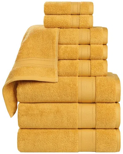SUPERIOR SUPERIOR BELMONT ZERO TWIST COTTON MEDIUM WEIGHT SOFT ABSORBENT 9PC TOWEL SET