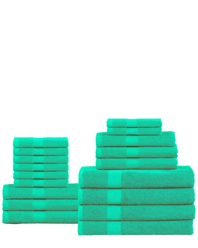 Superior Benton 18pc Cotton Towel Set In Green