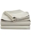 Superior Blend Solid 600 Thread Count Cotton Rich Deep Pocket Sheet Set In Beige