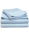 Superior Blend Solid 600 Thread Count Cotton Rich Deep Pocket Sheet Set In Blue