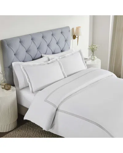 Superior Brandon Cotton Three-line Embroidered Deep Pocket Bed Sheet Set