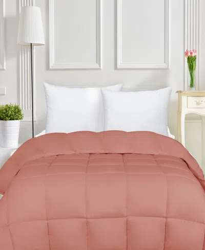 Superior Breathable All-season Comforter, California King In Pink