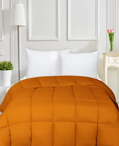 Superior Breathable All-season Comforter, California King In Orange