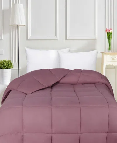 Superior Breathable All-season Comforter, California King In Purple