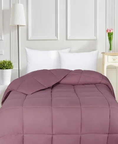 Superior Breathable All Season Down Alternative Comforter, California King In Mauve