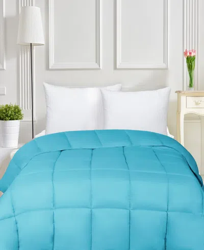 Superior Breathable All Season Down Alternative Comforter, California King In Winter Blue