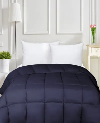 Superior Breathable All Season Down Alternative Comforter, Twin In Navy Blue