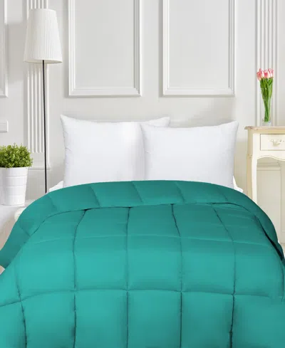 Superior Breathable All Season Down Alternative Comforter, Full In Turquoise