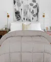 Superior Breathable All Season Down Alternative Comforter, California King In Silver Tone