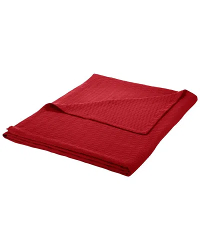 Superior Breathable Ultra-soft All-season Diamond Cotton Blanket In Red