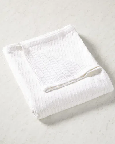 Superior Breathable Ultra-soft All-season Diamond Cotton Blanket In White
