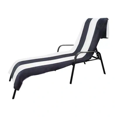 Superior Cabana Collection | 100% Cotton Quick Dry Beach Towel In Black