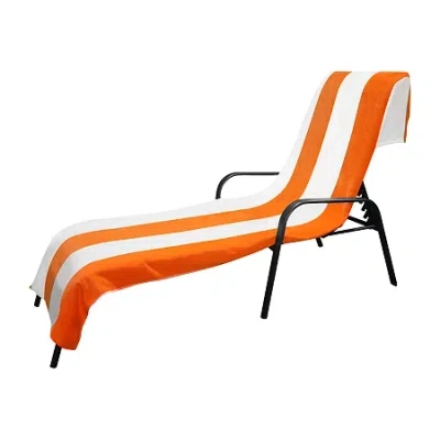 Superior Cabana Collection | 100% Cotton Quick Dry Beach Towel In Orange