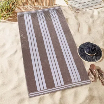 Superior Cabana Collection | 100% Cotton Quick Dry Beach Towel In Sand
