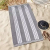 Superior Cabana Collection | 100% Cotton Quick Dry Beach Towel In White