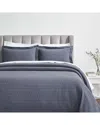 Superior Calvert Medium Weight Geometric Matelasse Bedspread Set In Blue
