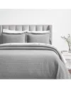 Superior Calvert Medium Weight Geometric Matelasse Bedspread Set In Grey