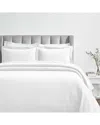 Superior Calvert Medium Weight Geometric Matelasse Bedspread Set In White