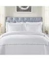 Superior Chain Links Cotton Embroidered 3pc Duvet Cover Set