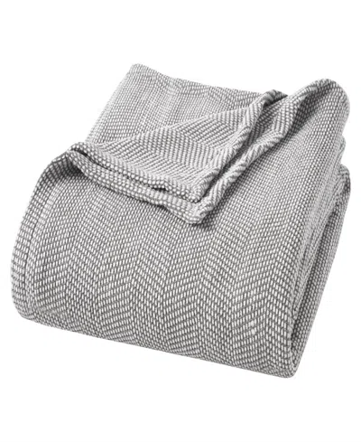 Superior Chevron All Season Comfort Blanket, California King In Charcoal