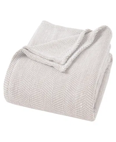Superior Chevron All Season Comfort Blanket, Full/queen In Tan