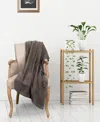 Superior Chevron All Season Cotton Blanket, California King In Charcoal
