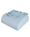 Superior Chevron All-season Cotton Blanket, Twin In Light Blue
