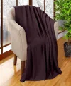 Superior Chevron All-season Cotton Throw, 50" X 60" In Plum