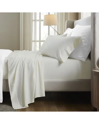 Superior Chloe 100% Cotton Linen Texture Vintage Wash Solid Deep Pocket  Percale Sheet Set