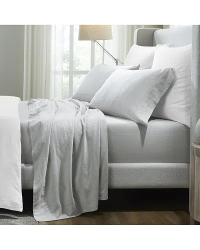 Superior Chloe 100% Cotton Linen Texture Vintage Wash Solid Deep Pocket  Percale Sheet Set