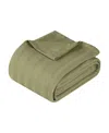 SUPERIOR CLARA COTTON TEXTURED STRIPED LIGHTWEIGHT WOVEN BLANKET, CALIFORNIA KING