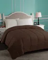 Superior Classic All Season Down Alternative Comforter In Brown