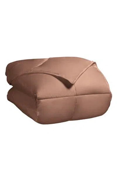 Superior Classic All-season Reversible Down Alternative Comforter In Brown