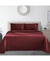Superior Closeout!  100% Cotton Basketweave Matelasse All-season 2-piece Coverlet Set, Twin In Red