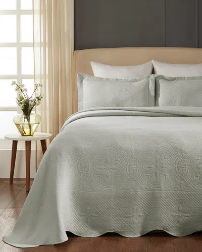 SUPERIOR SUPERIOR COTTON CELTIC CIRCLE MATELASSE BEDSPREAD SET