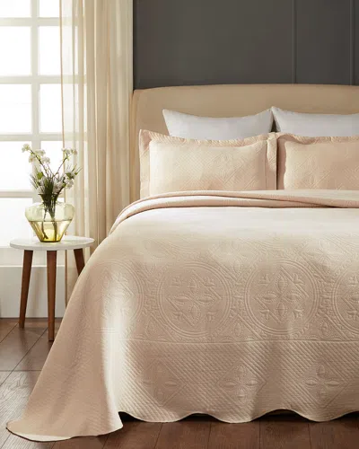 SUPERIOR SUPERIOR COTTON CELTIC CIRCLE MATELASSE BEDSPREAD SET