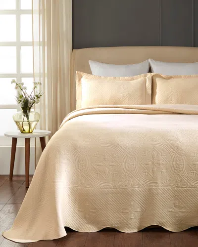 SUPERIOR SUPERIOR COTTON CELTIC CIRCLE MATELASSE BEDSPREAD SET