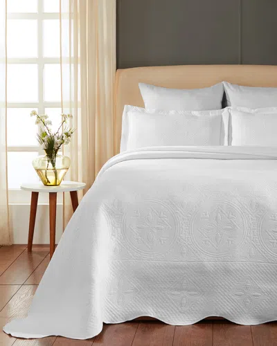 SUPERIOR SUPERIOR COTTON CELTIC CIRCLE MATELASSE BEDSPREAD SET