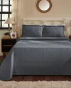 Superior Cotton Fleur De Lis Bedspread Set In Gray