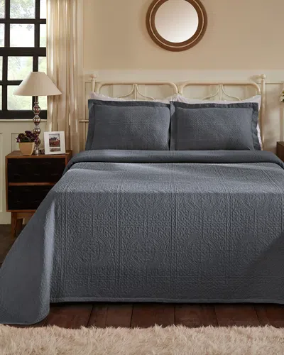 SUPERIOR SUPERIOR COTTON FLEUR DE LIS BEDSPREAD SET