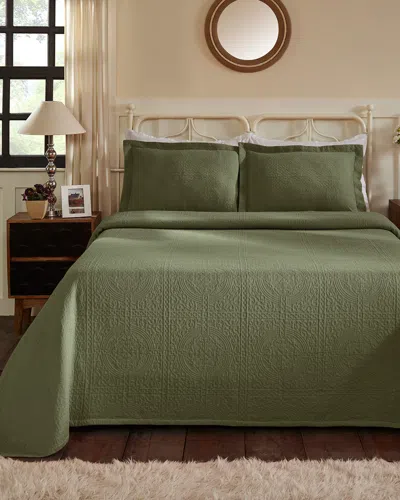 SUPERIOR SUPERIOR COTTON FLEUR DE LIS BEDSPREAD SET