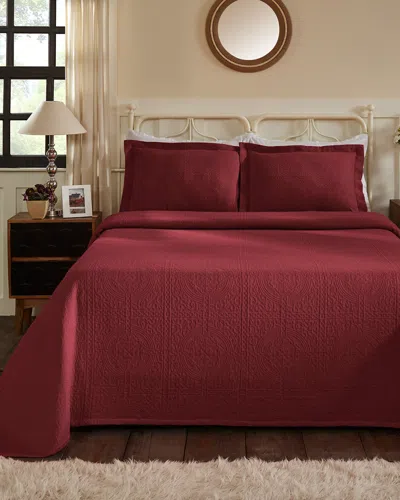 SUPERIOR SUPERIOR COTTON FLEUR DE LIS BEDSPREAD SET
