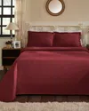 Superior Cotton Fleur De Lis Bedspread Set In Red