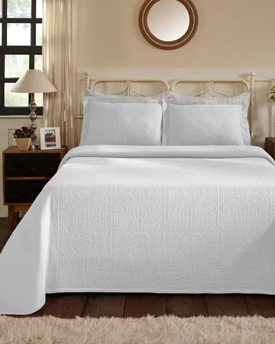 SUPERIOR SUPERIOR COTTON FLEUR DE LIS BEDSPREAD SET