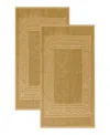 Superior Cotton Greek Key Infinity Border 2-pc. Bath Rug Set In Toast